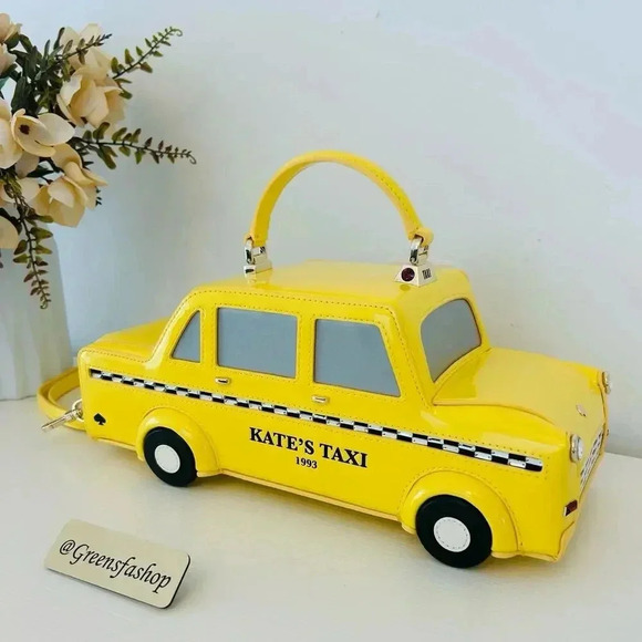 Kate Spade Purse NYC Big Apple 3D Taxi Crossbody Bag - Picture 1 of 12